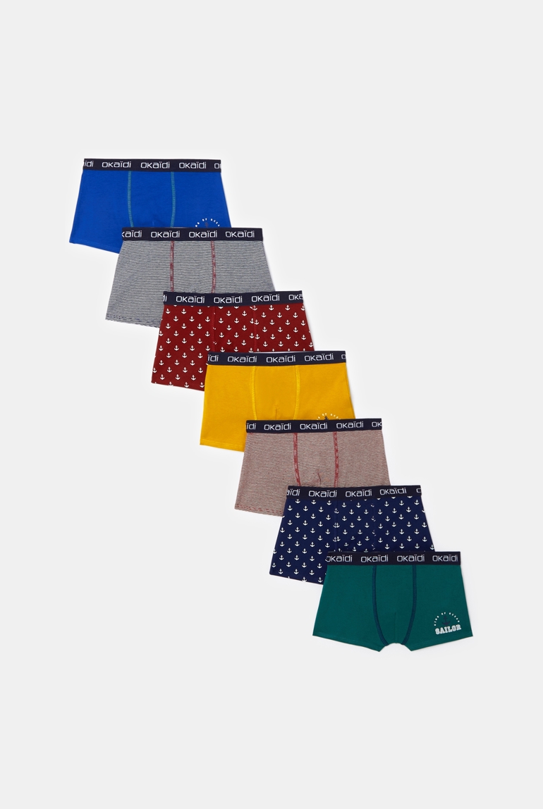 Semainier de boxers fantaisie Garçon 1