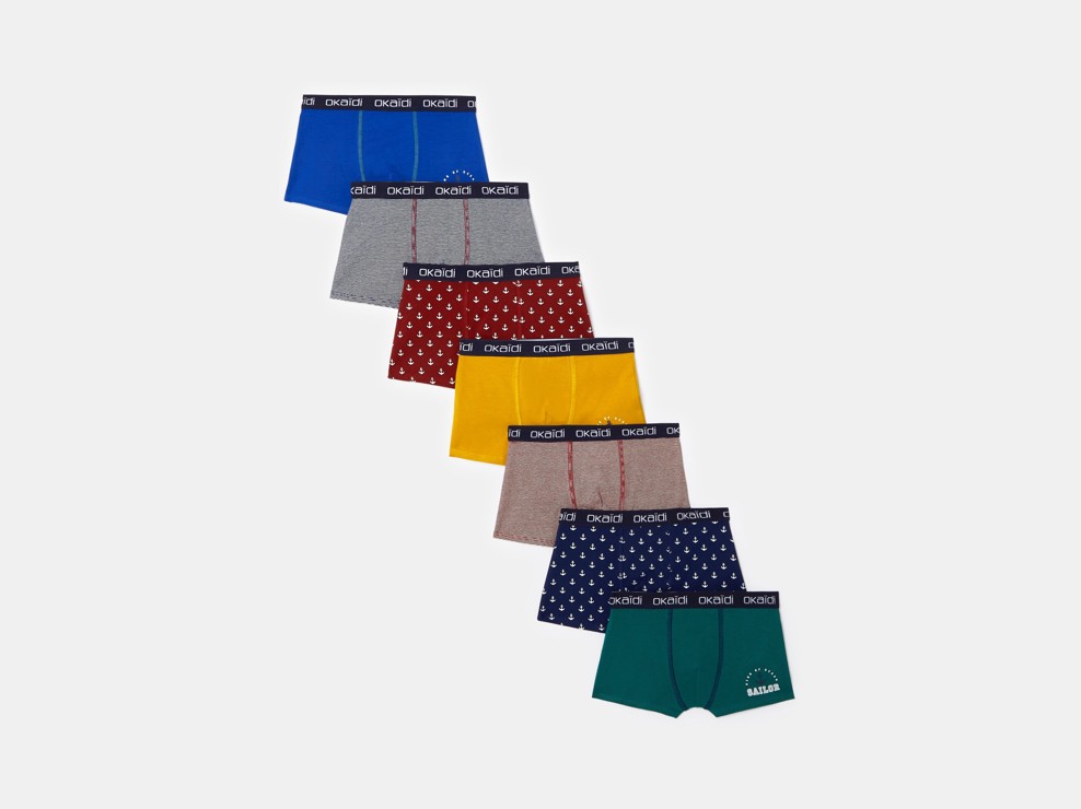 Ausgefallene Wochen-Boxershorts für Jungs 1