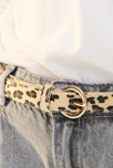 Ceinture léopard marron Fille 1