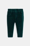 Pantalon velours vert foncé bébé fille