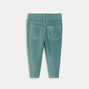 Pantalon Velours élastique Fille Influx Taille 10 Ans - Rouge - Occasion Très Bon état