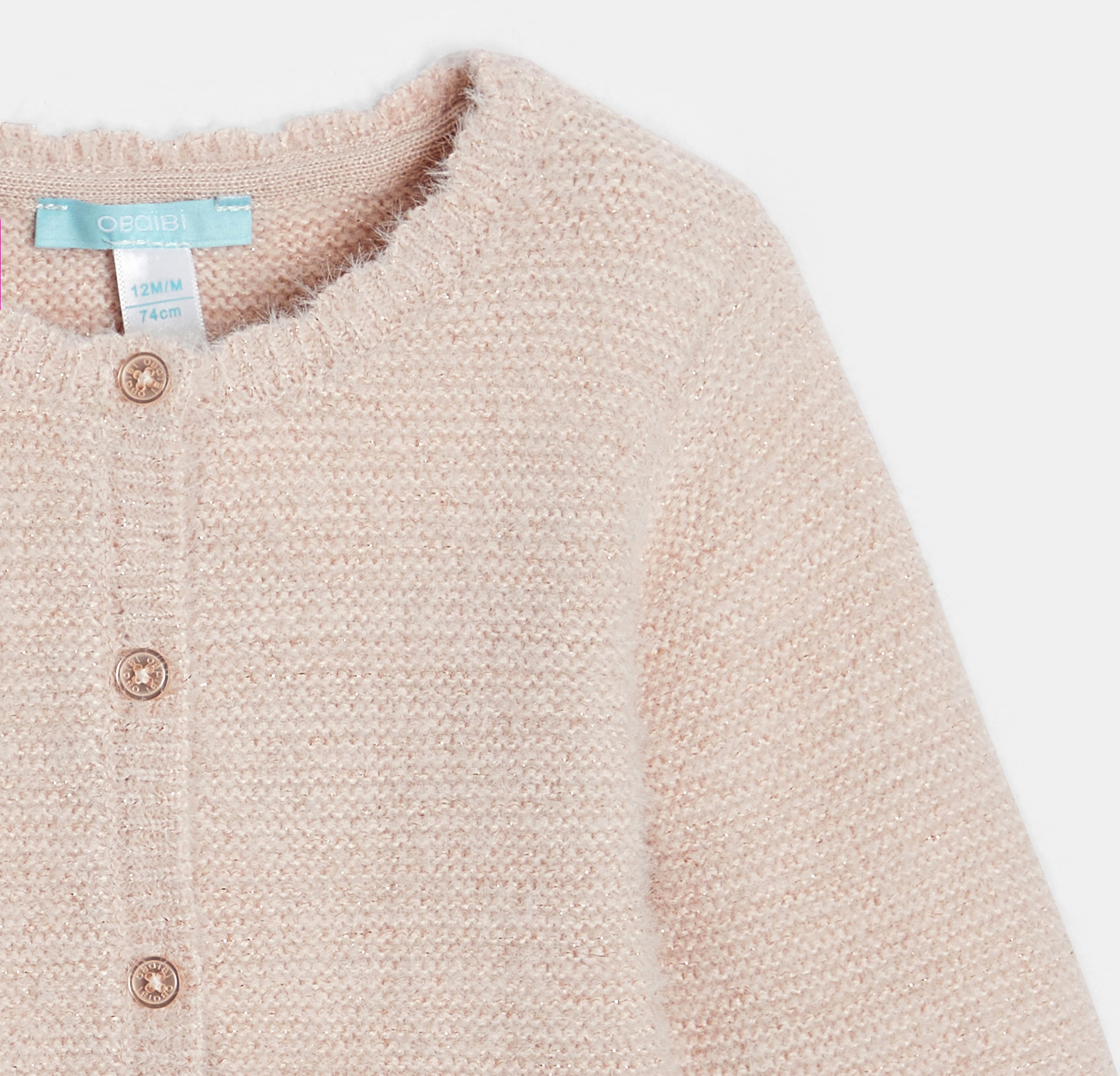 Weiche rosa Strickjacke Kleinkind Mädchen 2