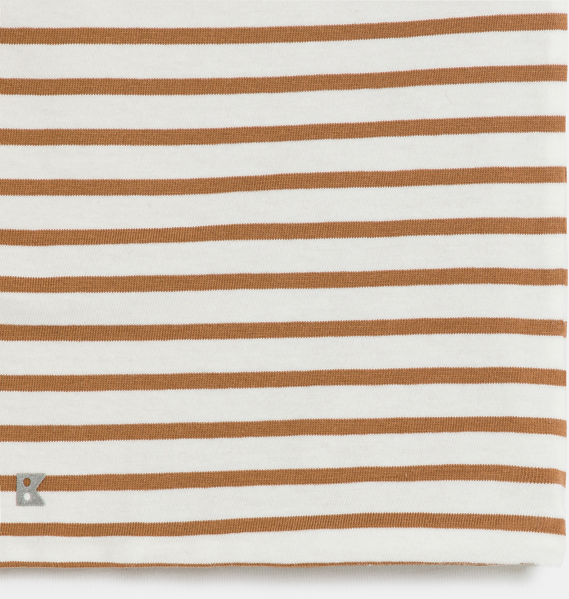 Brauner Snood aus gestreifter Baumwolle für Jungen 2