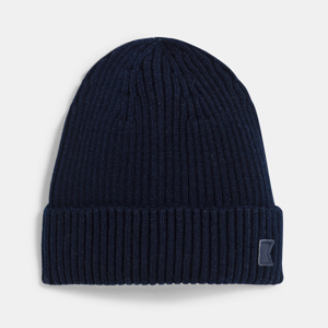 Gorro de canalé con vuelta azul niño 1