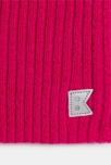 Snood côtelé uni rose Fille 2