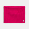 Snood côtelé uni rose Fille