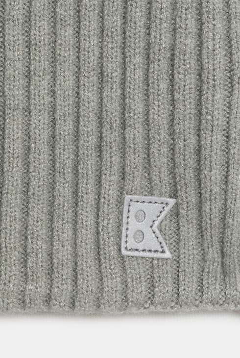 Snood côtelé uni gris Garçon