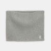 Snood côtelé uni gris Garçon