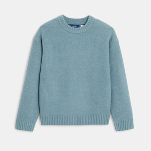 Pull col rond bleu Garçon 1