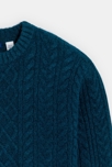 Pull torsadé bleu marine Garçon 3