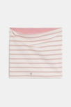 Snood en coton rayé rose Fille