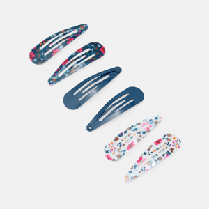 Barrettes clic clac en métal coloré (lot de 6) 1