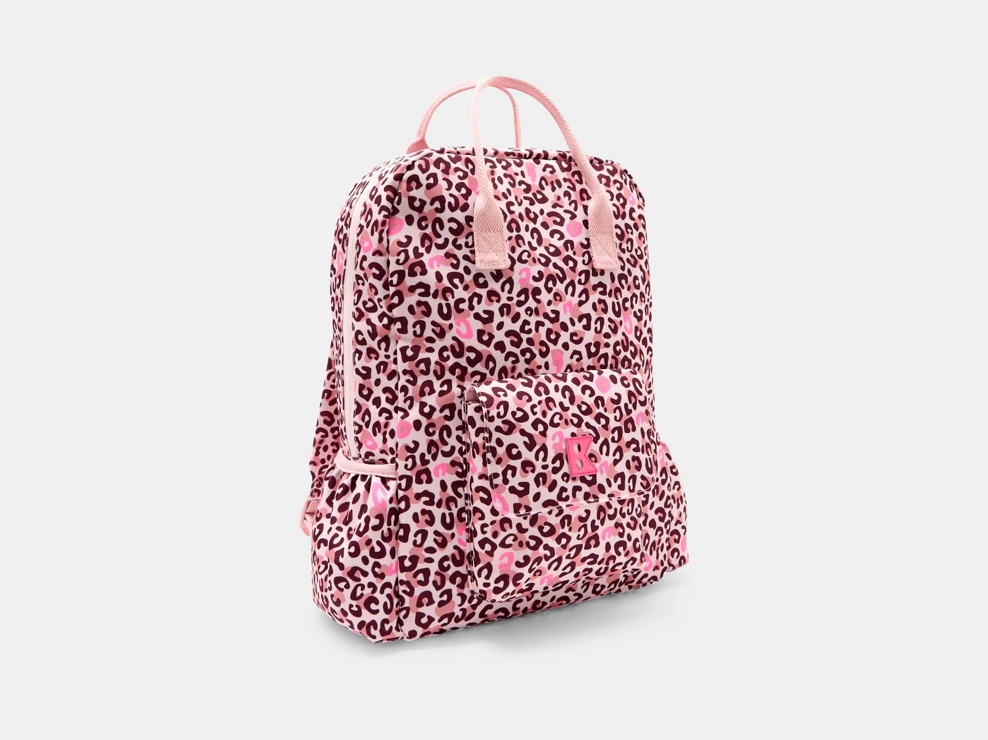 Sac à dos A4 imprimé rose léopard Fille 1