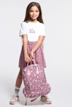 Mochila estampada rosa leopardo niña 2
