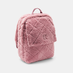 Kleiner Fellrucksack in Rosa für Mädchen 1