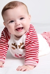Pyjama chaud en soft boa et velours renne rouge bébé garçon 4
