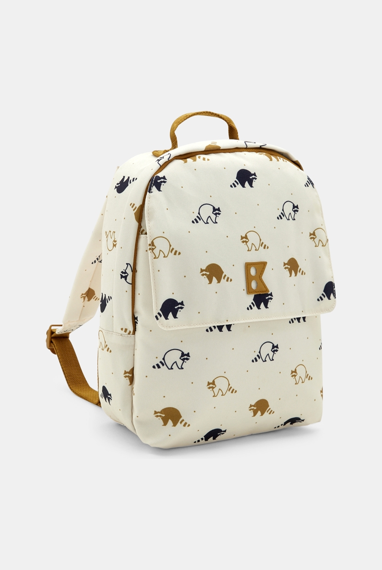 Petit sac à dos à motif écru Garçon 1