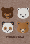 Camiseta de manga larga con oso marrón bebé niño 3