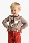 Camiseta de manga larga con oso marrón bebé niño 1