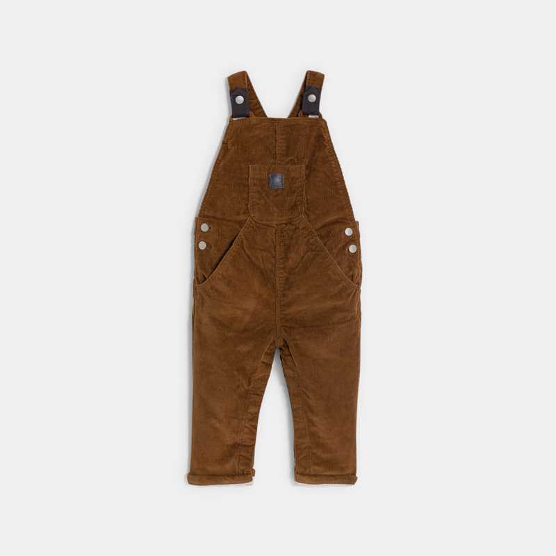 OBAIBI - Salopette velours côtelé marron bébé garçon - Garcon