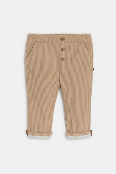 Baby boy's beige soft corduroy trousers Okaïdi & Obaïbi