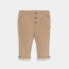 Pantalon velours côtelé souple beige bébé garçon