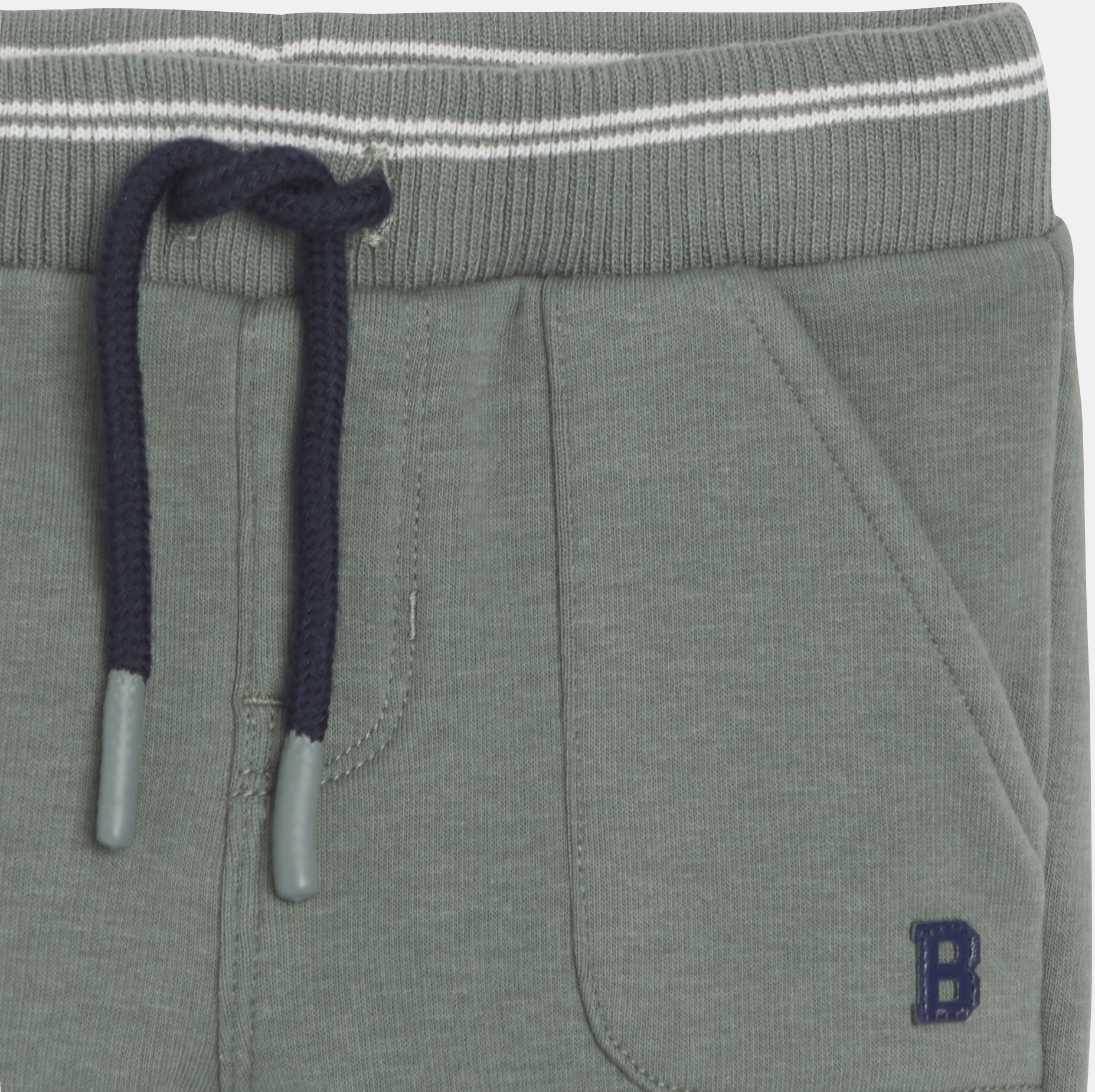 Baby boy's green fleece joggers 2