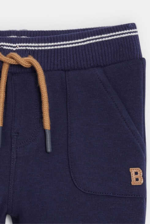 Marineblaue Jogginghose aus Molton Kleinkind Junge 2