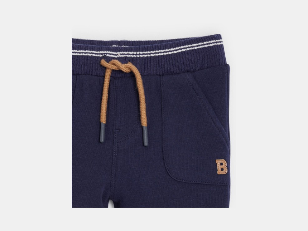 Pantalon de jogging en molleton bleu marine bébé garçon 2