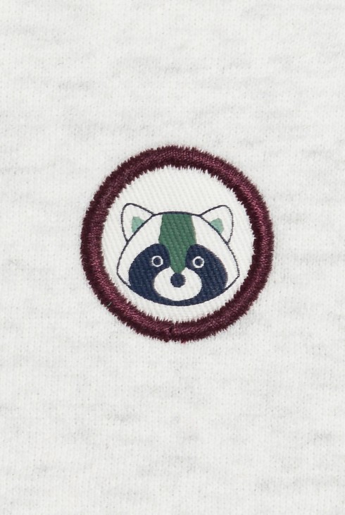 Baby boy's grey fleece furry-lined zip-up hoodie 2