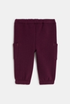 Pantalon jogpant à poches maille bordeaux bébé garçon 3