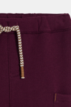 Pantalon jogpant à poches maille bordeaux bébé garçon 4