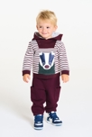 Pantalon jogpant à poches maille bordeaux bébé garçon 1