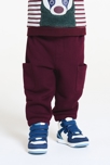 Pantalon jogpant à poches maille bordeaux bébé garçon 5