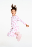 Pyjama 2 pièces en jersey motif chat rose Fille 4