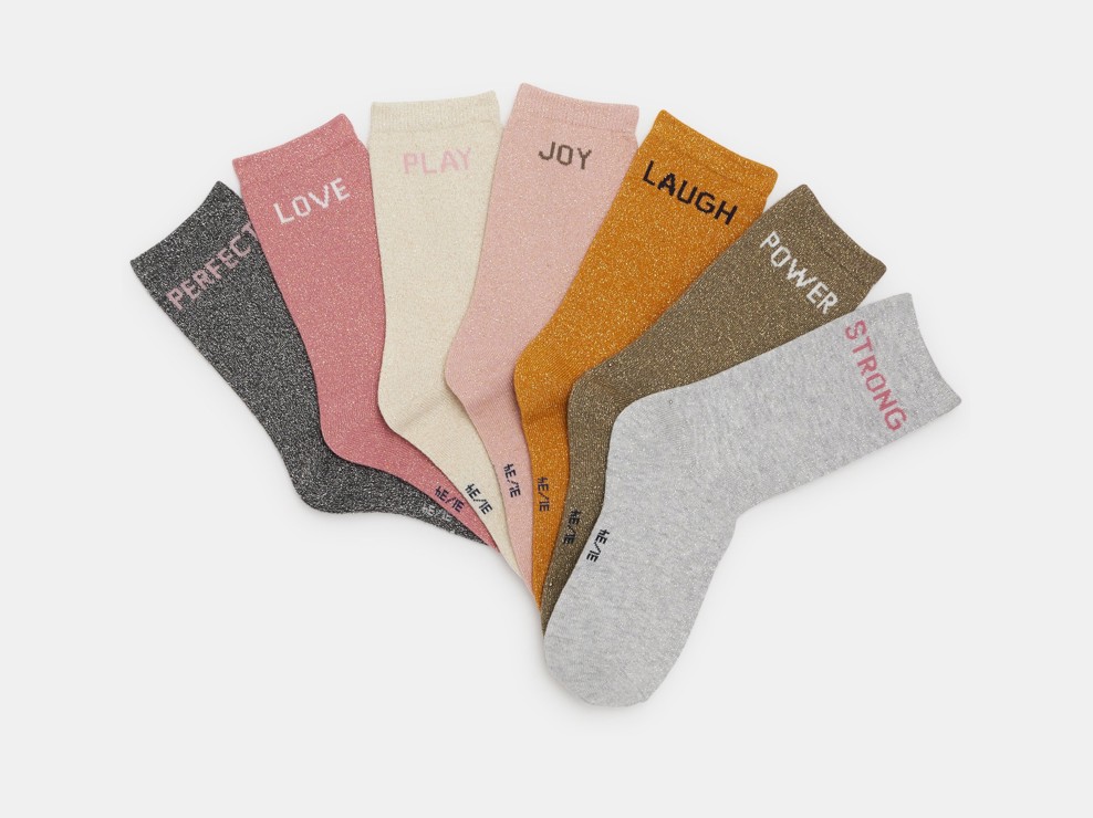 Chaussettes à message (lot de 7) 2