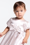 Robe de fête à nœud irisée rose bébé fille 4