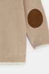 Beige Strickjacke mit Reißverschluss Kleinkind Junge 3