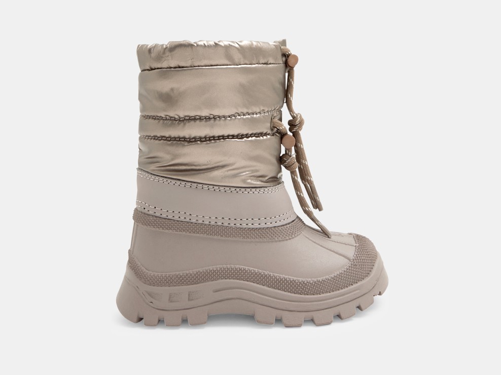 Boots de neige fourrées noir bébé fille 1