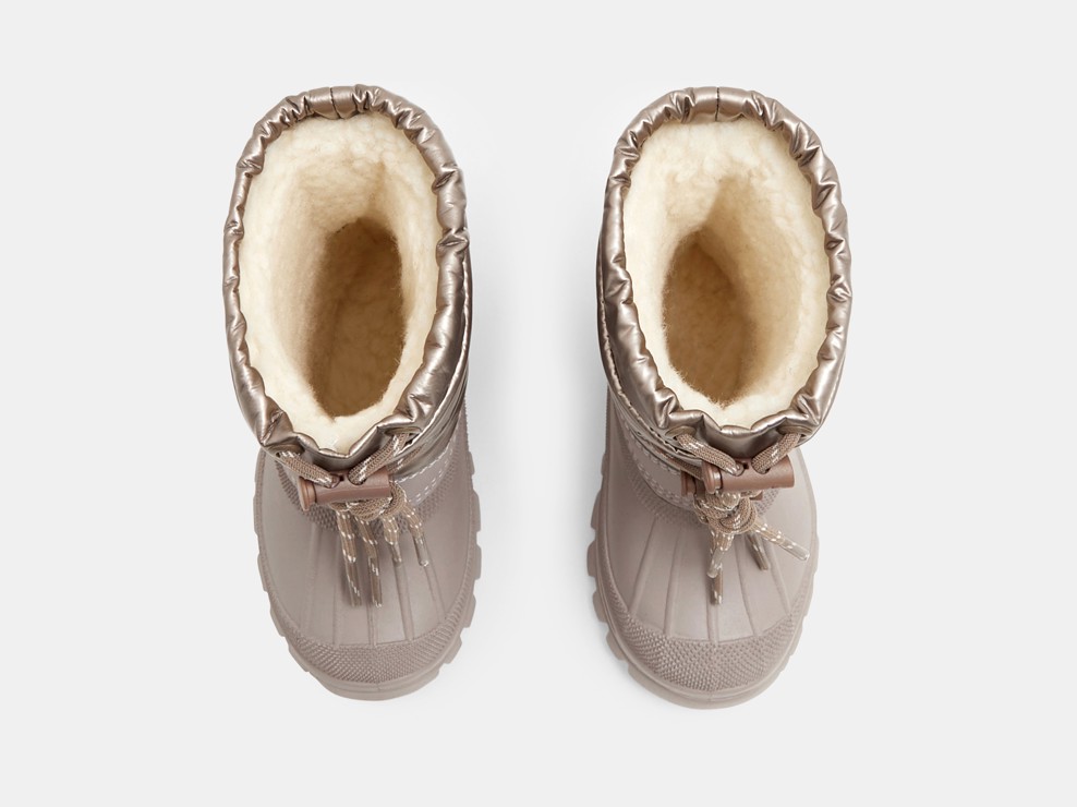 Boots de neige fourrées noir bébé fille 2