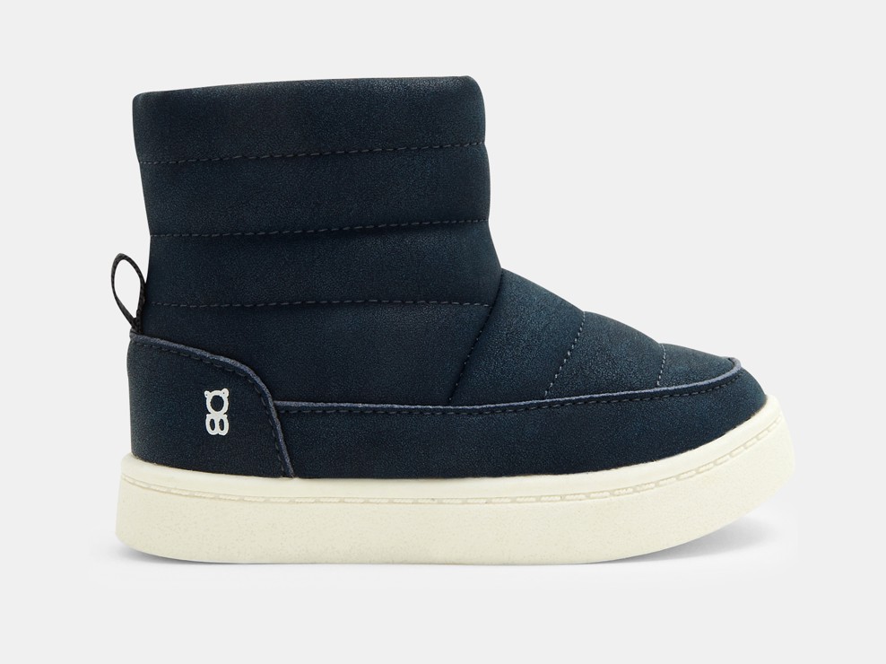 Boots matelassées fourrées bleu bébé fille 1