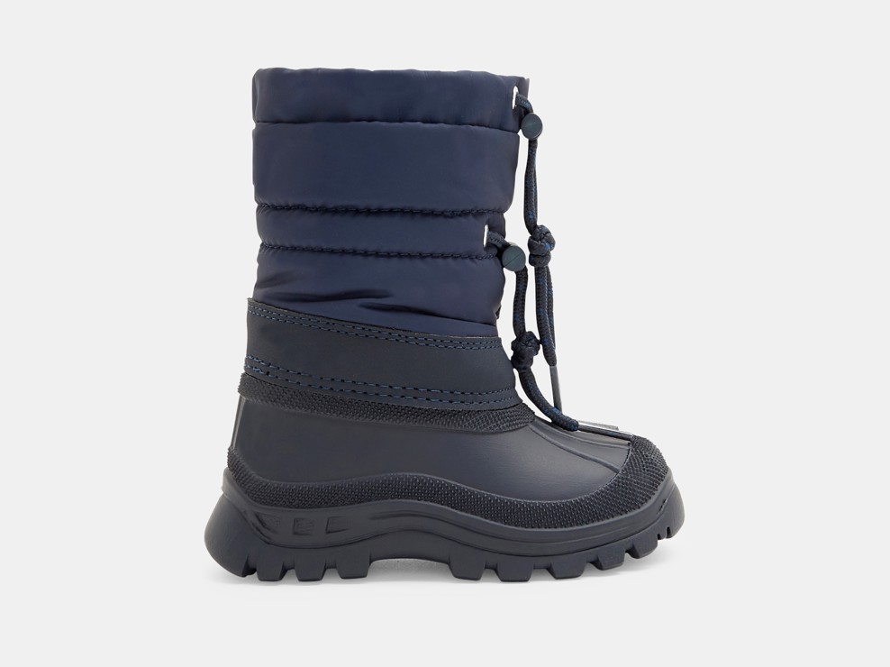 Blauwe gevoerde sneeuwboots voor babyjongens 1
