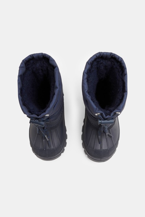 Boots de neige fourrées bleu bébé garçon