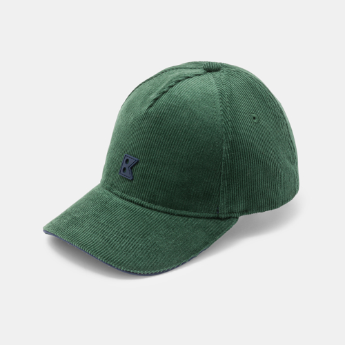 Casquette Unie En Velours Côtelé Vert Garçon - Vert Emeraude - 50 - OKAIDI