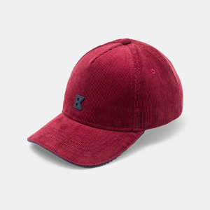 Casquette unie en velours côtelé rouge Garçon 1