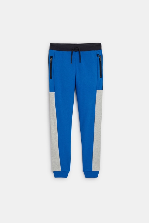 Jogging en molleton bleu Garçon 1
