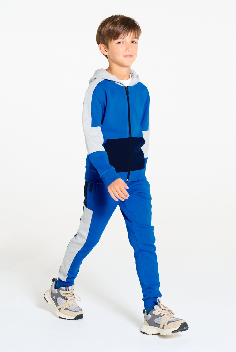 Jogging en molleton bleu Garçon 1