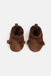 Chaussons à enfiler marron bébé garçon 2