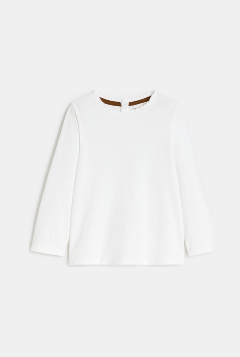 Salopette courte fantaisie chaude et t-shirt gris bébé fille