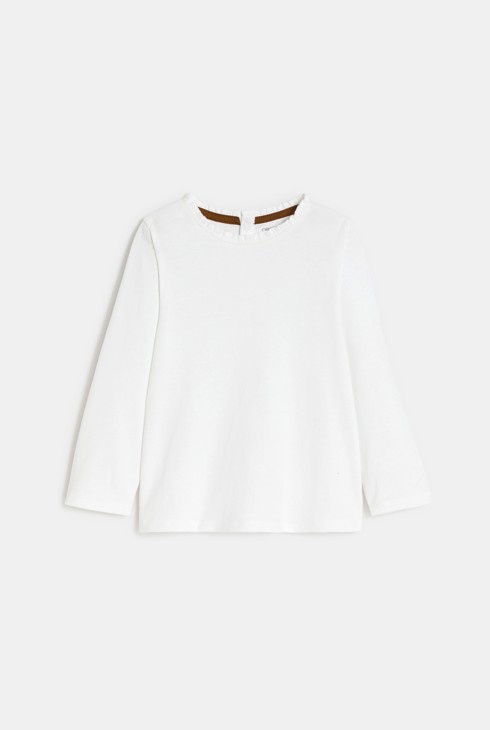 Kurze modische Latzhose und T-Shirt grau Kleinkind Mädchen 2